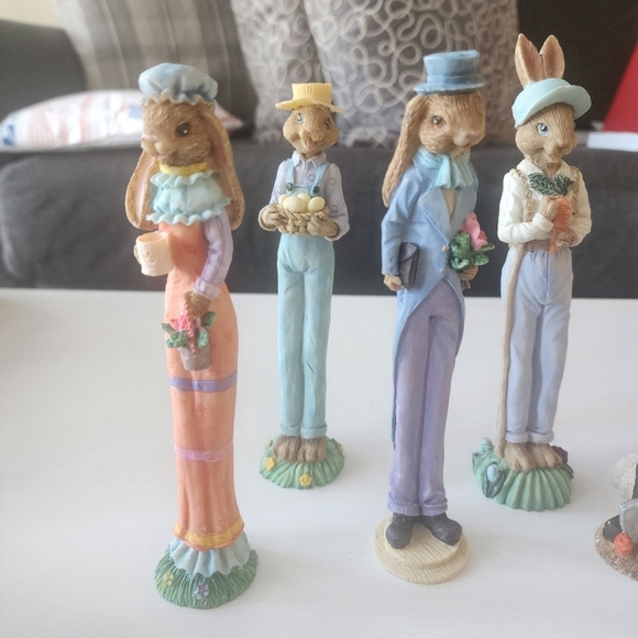 Colorful Rabbit Figurine Set - Picture 7 of 10